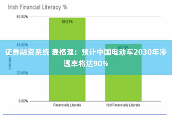 证券融资系统 麦格理：预计中国电动车2030年渗透率将达90%